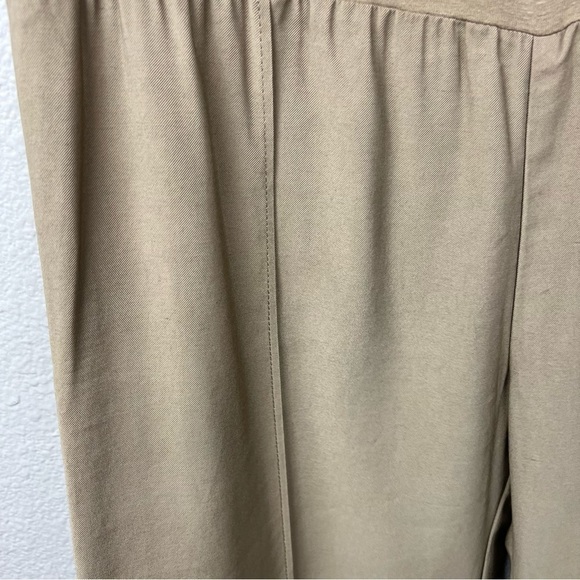 Soft Surroundings Lombard Wide Leg Rolled Waist Pant Tan Sz Petite Large - Picture 8 of 11